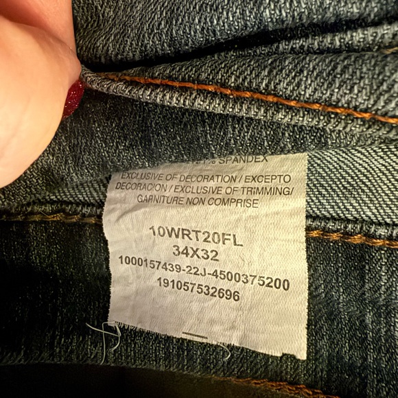 EUC, No tags. Mens Wrangler Retro Jeans Relaxed Boot. Size: 34x32 - Picture 3 of 4